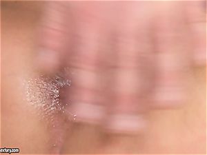sugary-sweet Shalina Devine gets her face spilled with cum